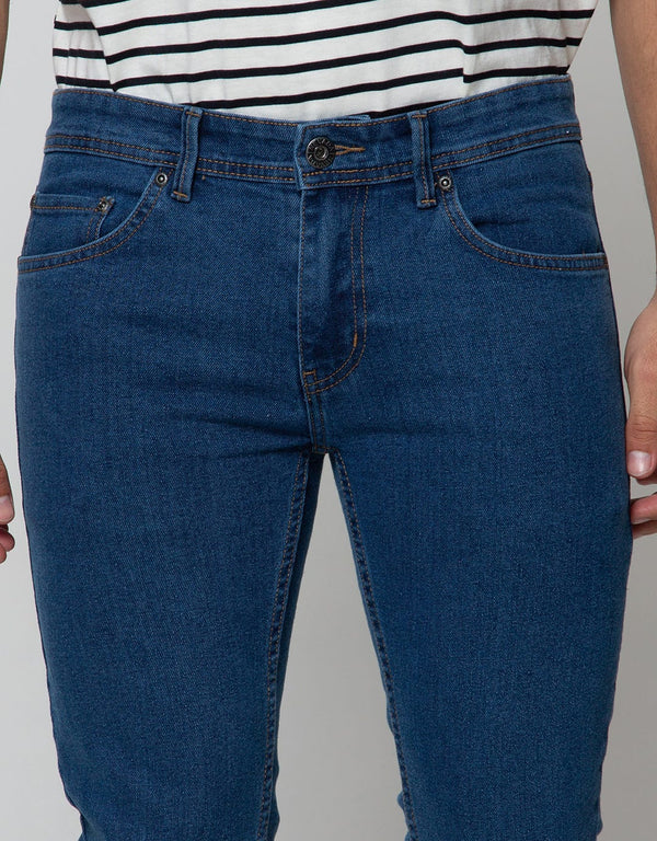 Classic Denim Long Pants for Men - Casual Stretch Fit Everyday Jeans - Image 5