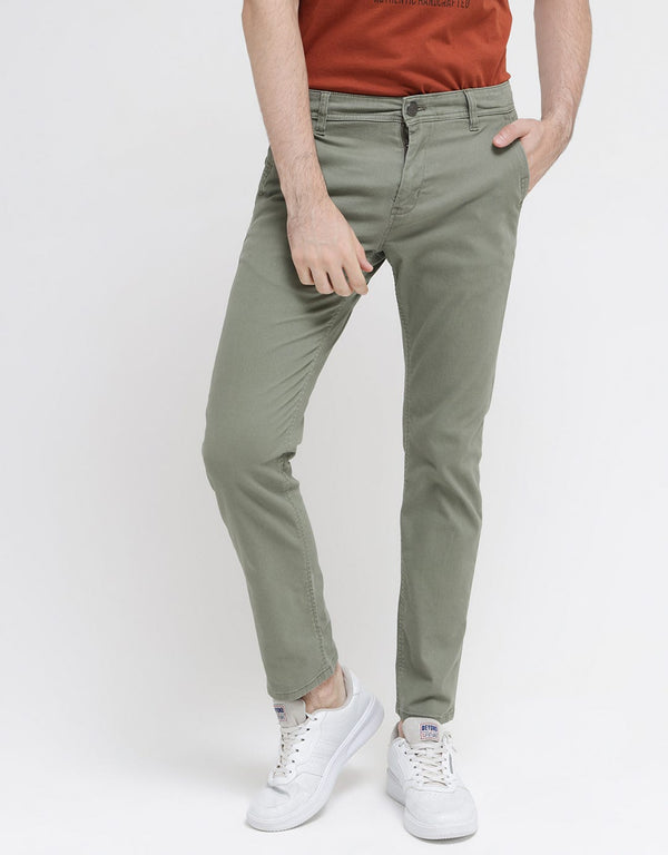 Classic Plain Chinos Pants for Men – Casual Slim Fit Trousers