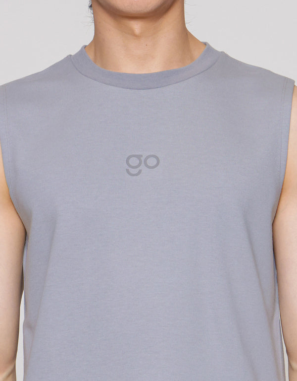 Classic Round Neck Sleeveless T-Shirt for Men - Soft Cotton Blend - Image 5