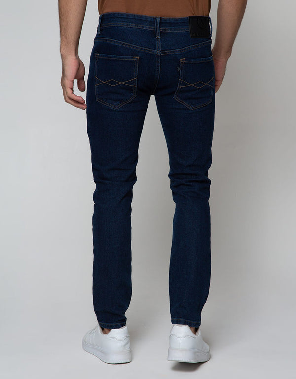 Classic Stretch Denim Pants for Men - Casual Long Jeans with Comfort Fit - Image 3