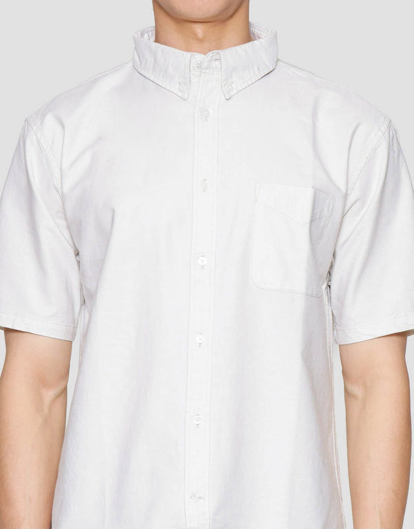 Classic Woven Oxford Shirt for Men - Casual Button Down Top - Image 5