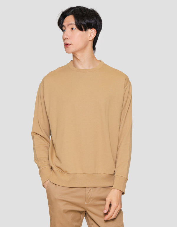 Men’s Classic Fit Long Sleeve Crew Neck Sweatshirt – Soft Cotton Blend