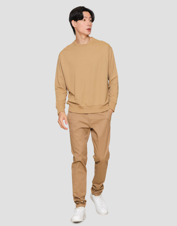 Men's Classic Fit Long Sleeve Crew Neck Sweatshirt - Soft Cotton Blend - Image 4
