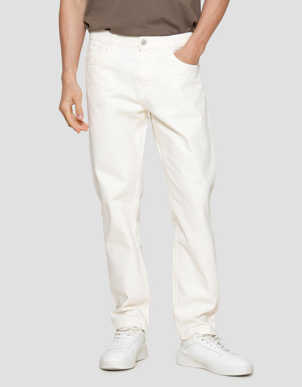 Men’s Non-Stretch Denim Jeans – Classic Regular Fit Casual Pants
