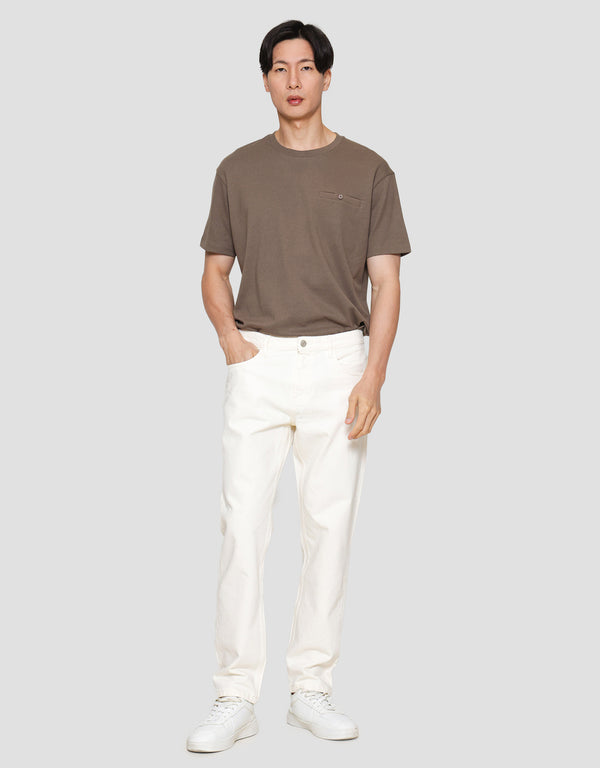Men's Non-Stretch Denim Jeans - Classic Regular Fit Casual Pants - Image 4