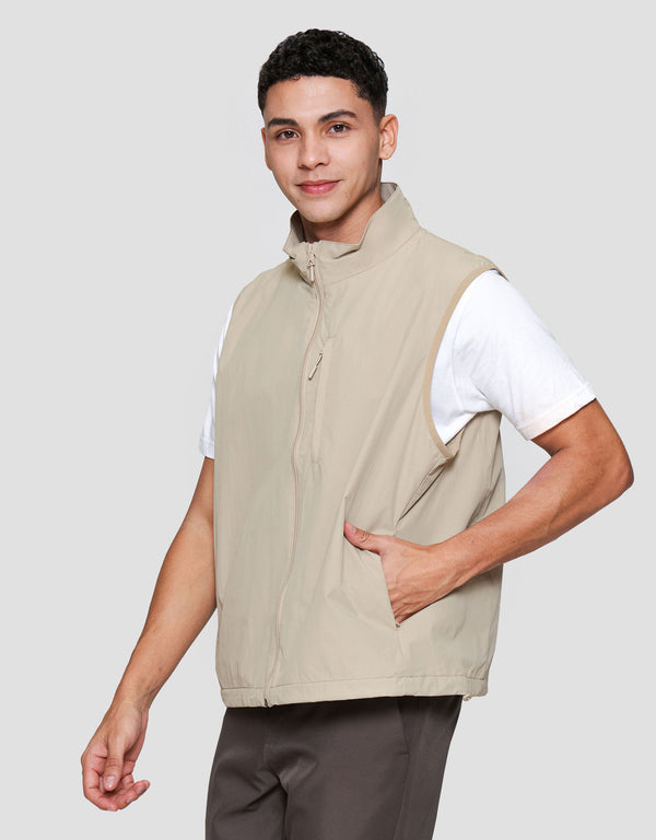 Men's Nylon Vest Casual Lightweight Zip-Up Jacket for Everyday Wear - Image 2