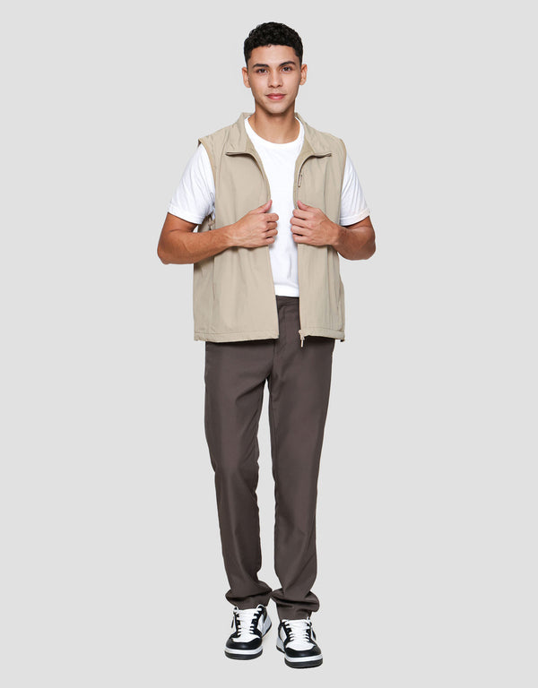 Men's Nylon Vest Casual Lightweight Zip-Up Jacket for Everyday Wear - Image 4