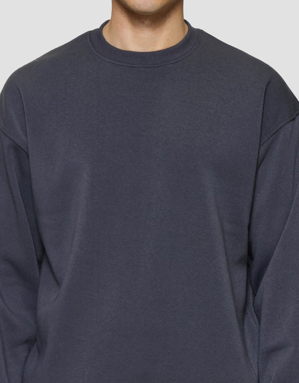 Men's Round Neck Fleece Sweater Casual Long Sleeve Pullover - Image 5