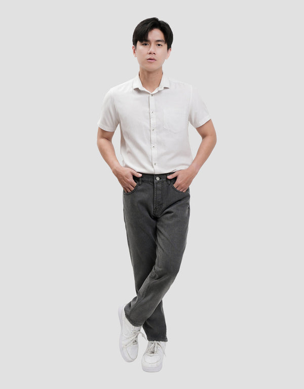 Men's Tapered Fit Denim Jeans - Casual Everyday Pants - Image 4