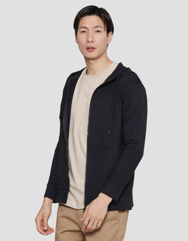 Premium French Terry Zip Hoodie for Men – Soft Casual Jacket - Image 3