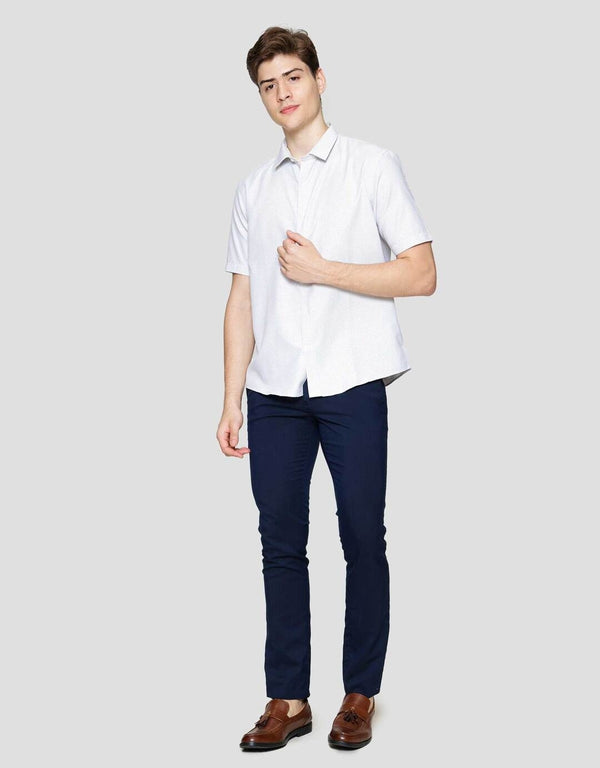 Slim Fit Casual Cotton-Polyester Shirt for Men - Image 4