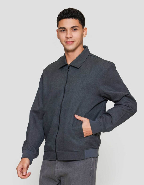 Slim Fit Casual Twill Jacket for Men - Lightweight Daily Wear - Image 2