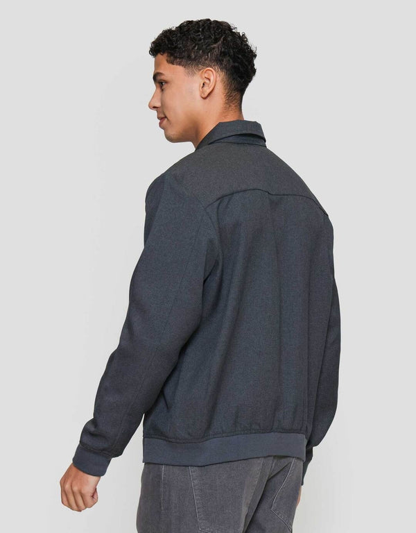 Slim Fit Casual Twill Jacket for Men - Lightweight Daily Wear - Image 3