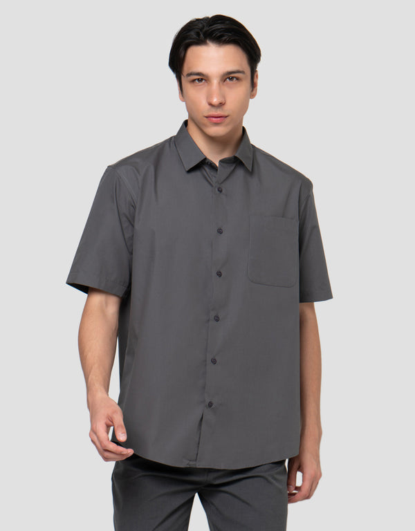 Solid Cotton-Polyester Regular Fit Casual Shirt for Men