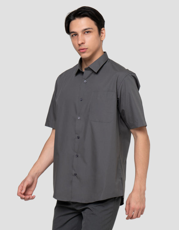 Solid Cotton-Polyester Regular Fit Casual Shirt for Men - Image 2