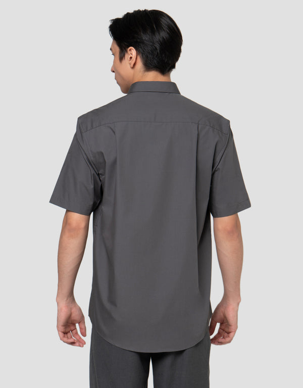Solid Cotton-Polyester Regular Fit Casual Shirt for Men - Image 3