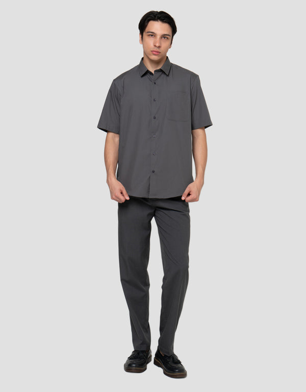 Solid Cotton-Polyester Regular Fit Casual Shirt for Men - Image 4