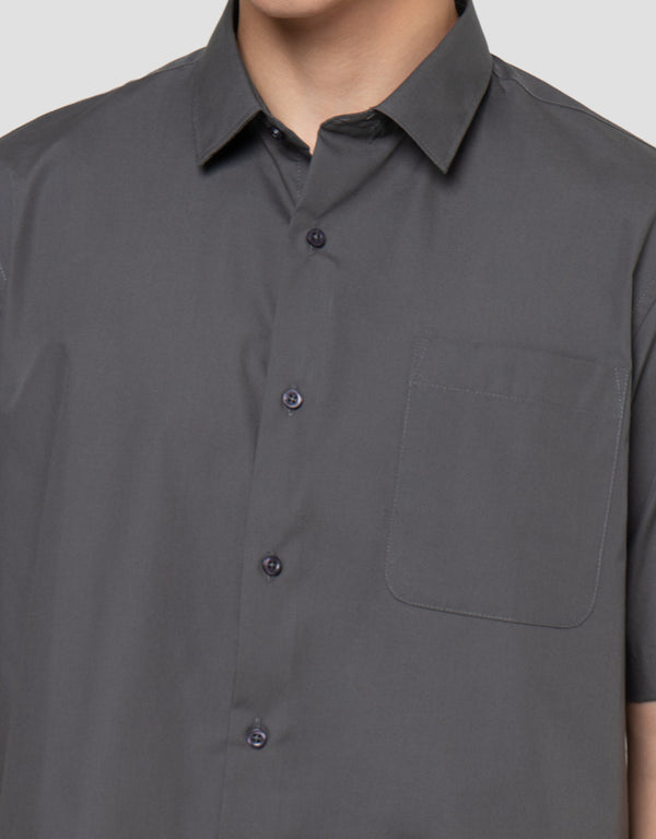 Solid Cotton-Polyester Regular Fit Casual Shirt for Men - Image 5
